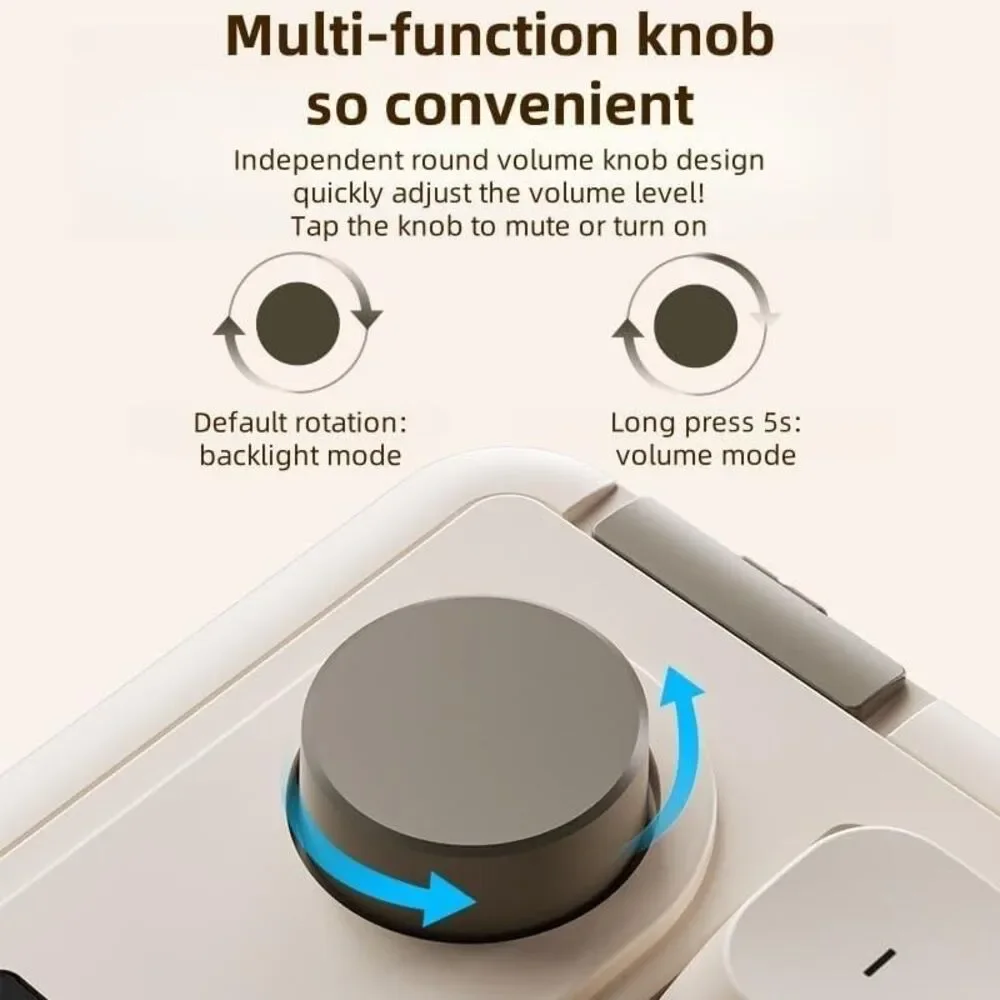 L98 96% Membrane Keyboard Tri-Mode RGB Backlights Rotary Knob + Screen Gasket Mo
